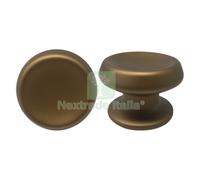 1PZ POMOLO X PORTONE 166 SAGUATTI ALLUMINIO BRONZO SATINATO D.MM 80 BASE D.MM 7: