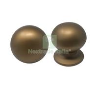 1PZ POMOLO X PORTONE 169 SAGUATTI ALLUMINIO BRONZO SATINATO D.MM 70 BASE D.MM 6: