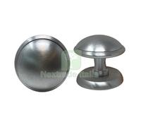 1PZ POMOLO X PORTONE GIADA OTTONE CROMO SATINATO D.MM 70 BASE D.MM 70: