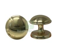 1PZ POMOLO X PORTONE GIADA OTTONE ORO LUCIDO D.MM 70 BASE D.MM 70: