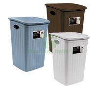 1PZ PORTABIANCHERIA 'ELEGANCE' LT. 50 CM 37 X 38 X H 54,5 BIANCO: