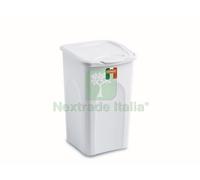 1PZ PORTABIANCHERIA PRIMAVERA CHIUSO BIANCO LT. 50 CM. 37X37X56 H: