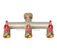 1PZ PRESA A RUBINETTO OTTONE 3 USCITE FILETTATE STARS 3 4F: