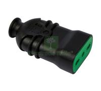 1PZ PRESA ALTA RESISTENZA 'HI PRO' 2 POLI + TERRA 16A COLORE NERO: