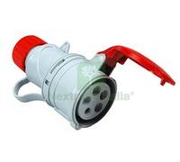 1PZ PRESA INDUSTRIALE VOLANTE ARGO ROSSA 3P+T+N CEE 309 IP44 16A COLORE ROSSO 7: