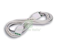 1PZ PROLUNGA LINEARE BIPASSO FME BIANCO 2P+T 16A N°XMMQ 3X01,5 MT 5: