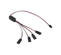 1PZ Prolunga Servo RC da 1 un 4 Cavo un Y LED Interruttore di Alimentazione per Controllo Luci per Modello JR Futaba RC
