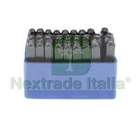 1PZ PUNZONI IN ACCIAIO SERIE DA 27 LETTERE MM.3: