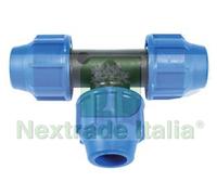 1PZ RACCORDO A COMPRESSIONE A "TI" PN16 Ø MM.63X63X63: