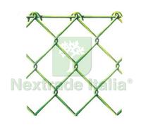 1PZ RETE GRIGLIA PLASTIFICATA VERDE "REPLAX" MAGLIA 50X50 FILO Ø MM.2,7 ESTERNO:
