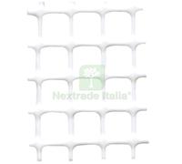 1PZ RETE PLASTICA BALCONE QUADRA TENAX HDPE BIANCO MM 10X10 H.CM 100 ML 50: