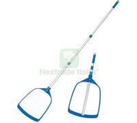 1PZ RETINO PIATTO PISCINA + ASTA 58635 BESTWAY TELESCOPICO CM 163: