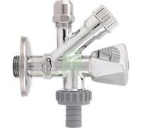 1PZ RUBINETTO A VITE SOTTOLAVABO 387 ITAP OTTONE CROMATO 1 2XM10 + PORTAGOMMA: