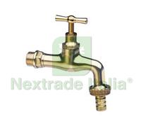 1PZ RUBINETTO ARTISTICO IN OTTONE LUCIDO CON PORTAGOMMA M 3 4" CON PORTAGOMMA F: