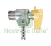 1PZ RUBINETTO GAS MASCHIO 1 2" PER GPL A SQUADRO CON PORTAGOMMA Ø MM.10: