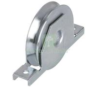 1PZ RUOTA CANCELLO A SALDARE GOLA V 427 COMBI ZINCATA SUPPORTO INTERNO + CUSCIN: