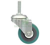 1PZ RUOTA GOMMATA CON PERNO 8MAX30 D.50 MM: