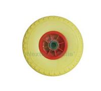 1PZ RUOTA PER CARRELLO PU PIENA MM.260 CERCHIO IN PLASTICA Ø MM.260X85 FORO MM.: