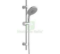 1PZ SALISCENDI DOCCETTA 5 GETTI AZALEA EFFE ABS CROMATO TUBO MM 19 + FLEX CM 15: