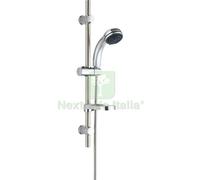 1PZ SALISCENDI DOCCETTA 5 GETTI IBISCO EFFE ABS CROMATO TUBO MM 25 + FLEX CM 15: