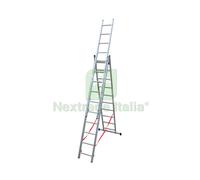 1PZ SCALA IN ALLUMINIO A 3 ELEMENTI STILO GRADINI N¦3X 9 H MAX CM. 594: