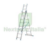 1PZ SCALA STILO ALLUMINIO TRIPLA ESTENSIBILE GR EN 131 3X7 GR. CM.202 426H. KG.: