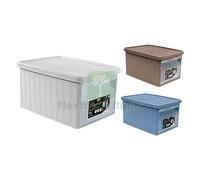 1PZ SCATOLA MULTIUSO 'ELEGANCE' SMALL CM 19 X 29 X H 16 BIANCA: