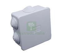 1PZ SCATOLA STAGNA DI DERIVAZIONE CON PASSACAVI IP44 MM. 80X80X40 H: