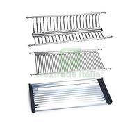 1PZ SCOLAPIATTI REGOLABILE PER PENSILE IN INOX 18 10 CON VASCHETTA CM. 56: