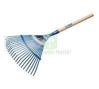1PZ SCOPA GIARDINO A VENTAGLIO + MANICO 850 AGEF ACCIAIO VERN FAGGIO CM 38 H.CM: