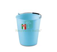1PZ SECCHIO CASALINGO AZZURRO LT. 7 Ï CM. 26X24 H: