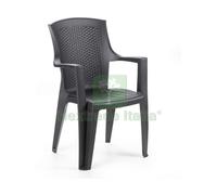 1PZ SEDIA EDEN CM. 55X60X91 H COL. ANTRACITE: