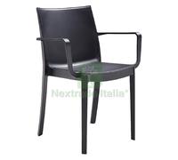 1PZ SEDIA IN POLIPROPILENE 'VICTORIA' TORTORA: