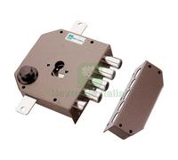 1PZ SERRATURA DA APPLICARE TRIPLICE PER CILINDRO EUROP DX E 63 MM 132 X 146 COD: