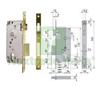 1PZ SERRATURA DA INFILARE A CILINDRO 2 MANDATE BORDO QUADRO 5C611 MM.50 (5C6115: