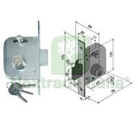 1PZ SERRATURA DA INFILARE PER CANCELLI CATENACCIO E SCROCCO CON NOTTOLINO 065 M: