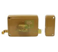 1PZ SERRATURA LEGNO APPLICARE 3M+S ART.P32 CIL FISSO CON POMOLO E.60DX: