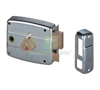 1PZ SERRATURA LEGNO APPLICARE 50571 CISA C.TONDO FISSO M2+Q8 E.MM 60 DX: