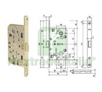 1PZ SERRATURA MEDIANA EVOLUTION FORO CILINDRO SOLO SCROCCO NYLON B.DO T.DO OTT.: