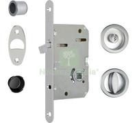 1PZ SERRATURA PORTA SCORREVOLE SCIVOLA TRE AGB NICCHIE TONDE E.MM 50 B.TONDO CR: