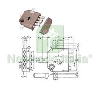 1PZ SERRATURA QUINTUPLICE DA APPLICARE CON SCROCCO CILINDRO EUROPEO 38650 MM.60: