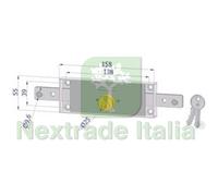 1PZ SERRATURA SERRANDA CENTRALE CILINDRO FISSO TONDO 2260 (2260XZB4508XX2):