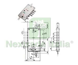 1PZ SERRATURA TRIPL. APPLIC. MULTIFUNZIONE SCROCCO CILINDRO EU. + D MAPPA BLIND: