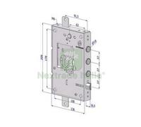 1PZ SERRATURA TRIPLICE APPLICARE PER PORTE BLINDATE NUDA SENZA CUORE INTERNO 37: