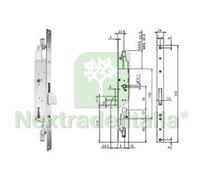 1PZ SERRATURA TRIPLICE INFILARE PER MONTANTI E PERSIANE SENZA SCROCCO N98800 MM: