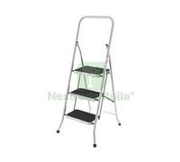 1PZ SGABELLO "NEW SECURITY" TUBOLARI ALLUMINIO GRADINI ACCIAIO 3 GRADINI CM.38X: