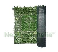 1PZ SIEPE ORNAMENTALE FOGLIE DI EDERA CON RETE OMBREGGIANTE MT.3X1,5H.: