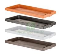 1PZ SOTTOVASO PER FIORIERA RETTANGOLARE CM 94 X 36 X 5,5 ANTRACITE: