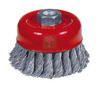 1PZ SPAZZOLA A TAZZA PER SMERIGLIATRICE FILO 0,50 MM Ã˜ 120 MM: