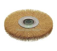 1PZ SPAZZOLA ACCIAIO CIRCOLARE + FORO CEBO MM 150X20 F.MM 16: